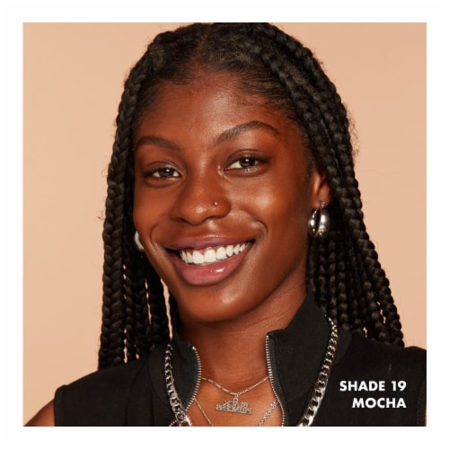 NYX Professional Makeup Total Control Pro Drop Foundation 19 Mocha Perspective: left