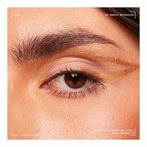 NYX Professional Makeup Vivid Rich Eyeliner 01 Amber Stunner Perspective: left