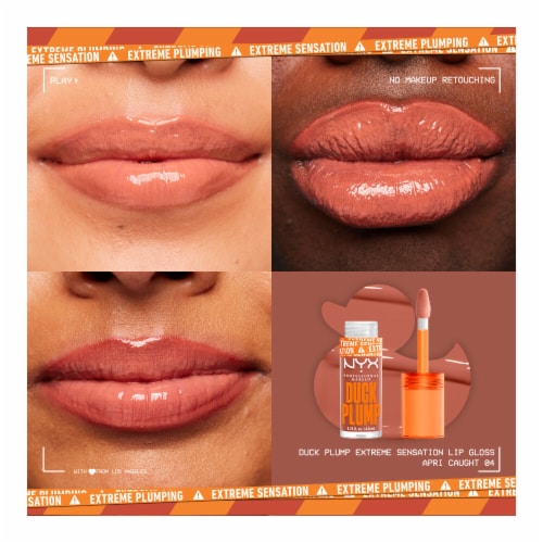 NYX Professional Makeup Duck Plump Lip Gloss 04 Apri-Caught Perspective: left