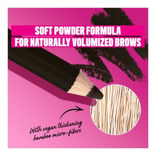 NYX Professional Makeup Powder Louder Brow Pencil 09 Black Perspective: left