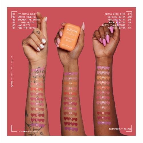 NYX Professional Makeup Buttermelt Blush 08 Getting Butta Perspective: left