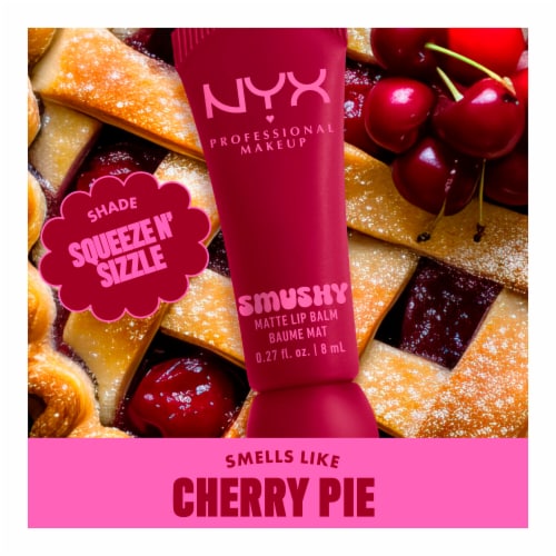 NYX Professional Makeup Smushy Lip Balm Matte Finish 11 Squeeze N' Sizzle Perspective: left