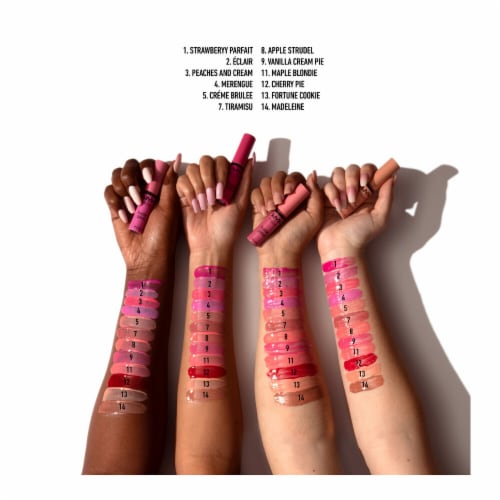 NYX Professional Makeup Butter Gloss 13 Fortune Cookie Perspective: left