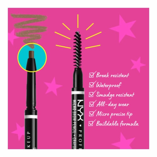 NYX Professional Makeup Micro Brow Pencil 7 Espresso Perspective: left