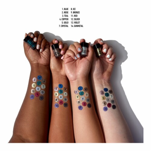 NYX Professional Makeup Glitter Brilliance Face + Body Glitter 6 Crystal Perspective: left