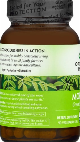 Organic India™ Moringa Veg Caps Perspective: left