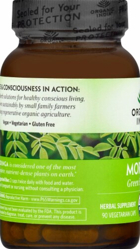 Organic India™ Moringa Veg Caps Perspective: left