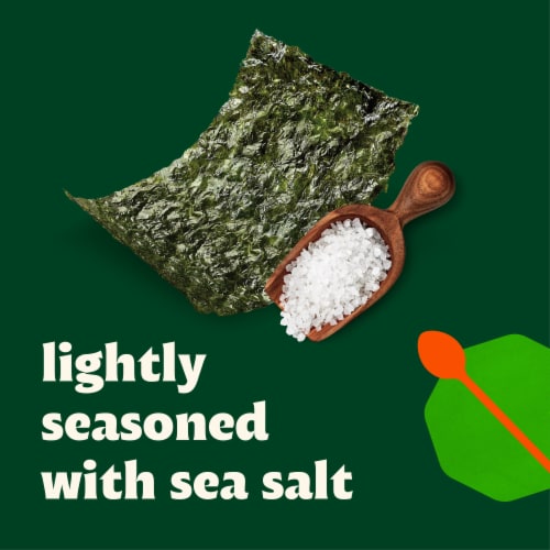 Bibigo Sea Salt Seaweed Snack Perspective: left