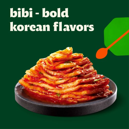 Bibigo Napa Cabbage Kimchi Perspective: left