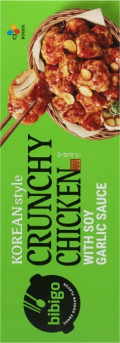 CJ Bibigo Korean-Style Soy Garlic Crunchy Chicken Perspective: left