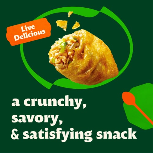 Bibigo Bulgogi Chicken & Vegetable Crispy Dumpling Bites Perspective: left