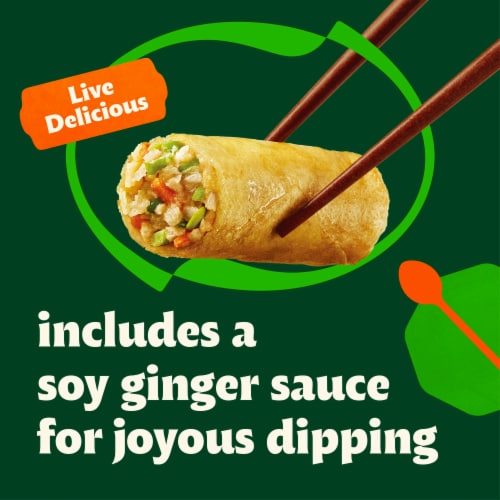 Bibigo Crispy Vegetable Mini Spring Rolls Perspective: left