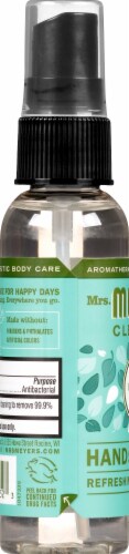 Mrs. Meyer's Clean Day Basil Scented Hand Sanitizer Perspective: left