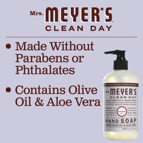 Mrs. Meyer's Clean Day® Lavender Hand Soap Refill Perspective: left