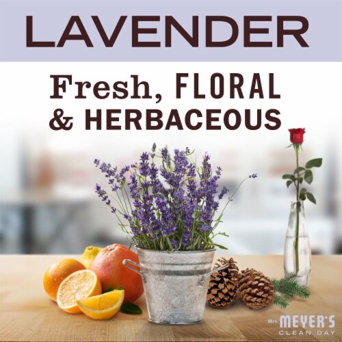 Mrs. Meyer's Clean Day Bar Soap, Lavender, Made Without Parabens or Phthalates Perspective: left