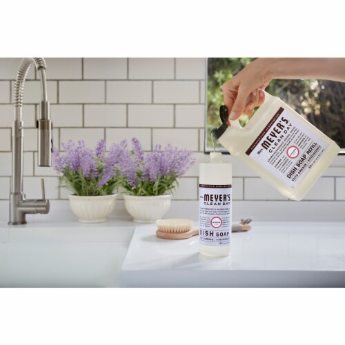 MRS MEYERS CLEAN DAY Liquid Dish Soap Refill Lavender Perspective: left