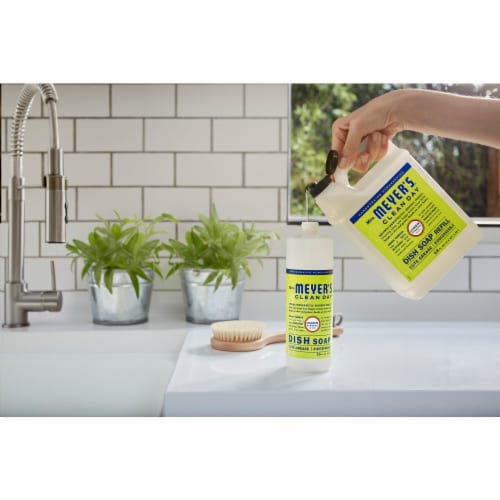 MRS MEYERS CLEAN DAY Liquid Dish Soap Refill Lemon Verbena Perspective: left
