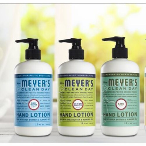 MRS MEYERS CLEAN DAY Hand Lotion Rain Water Perspective: left