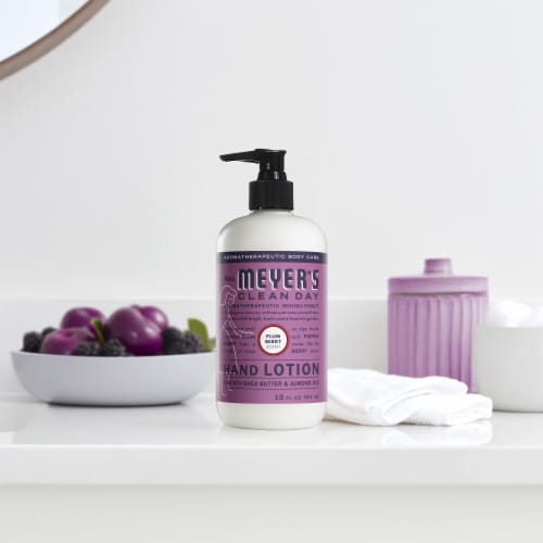 MRS MEYERS CLEAN DAY Hand Lotion Plum Berry Perspective: left