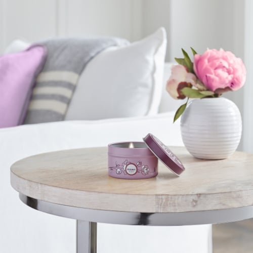 MRS MEYERS CLEAN DAY Scented Soy Candle Peony Perspective: left
