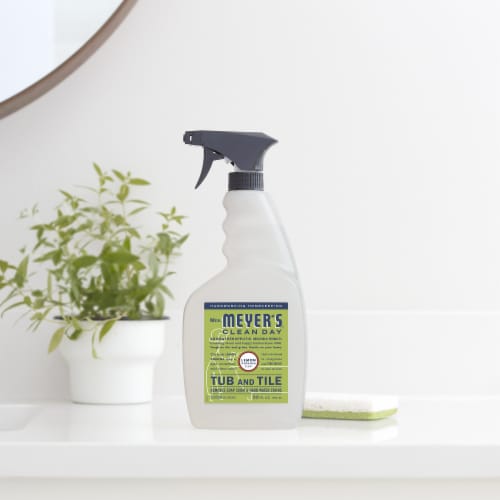 Mrs. Meyer's Clean Day Tub and Tile Cleaner, Lemon Verbena Perspective: left
