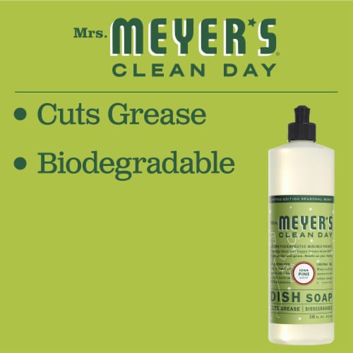 Mrs. Meyer's Clean Day Iowa Pine Liquid Dish Soap Perspective: left