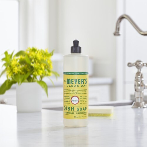Mrs. Meyer's Clean Day Honeysuckle Liquid Dish Soap Perspective: left