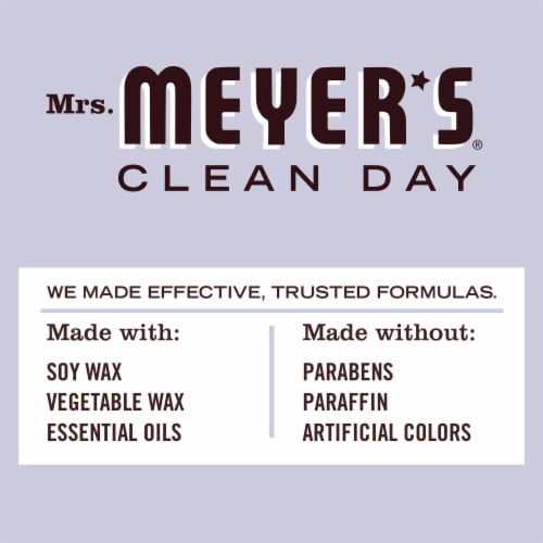 Mrs. Meyer's Clean Day® Lavender Soy Candle Perspective: left