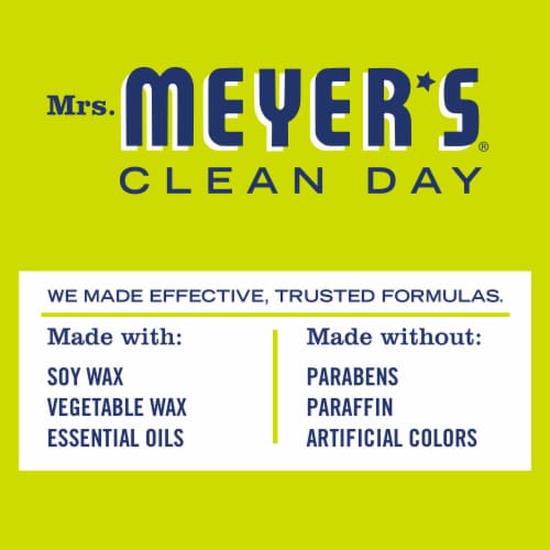 Mrs. Meyer's Verbena Soy Scented Candle - Lemon Perspective: left