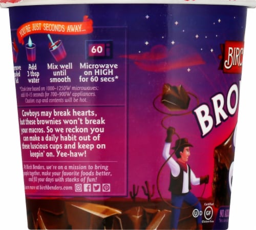 Birch Benders Brownie a la Cup Double Chocolate Brownie Mix Perspective: left