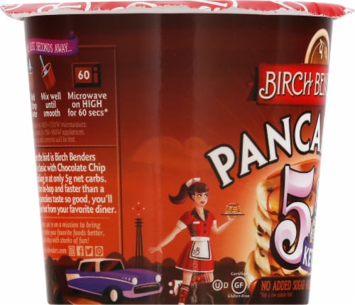 Birch Benders Chocolate Chip Pancake a la Cup Mix Perspective: left