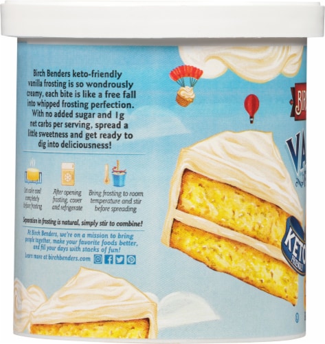 Birch Benders® Keto Vanilla Frosting Perspective: left