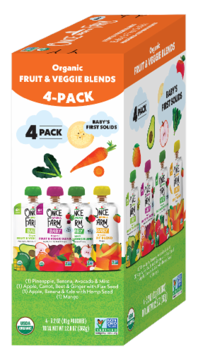 Once Upon a Farm™ Starting Solids Organic Baby Food Variety Pack Perspective: left