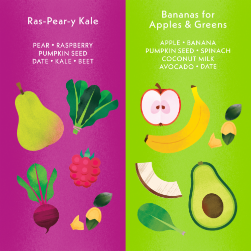 Once Upon a Farm™ Smart Blend Pear-y Blueberry Spinach & Pine-Apple Berry Punch Organic Pouch Perspective: left