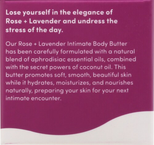 Southern Butter Rose + Lavender Intimate Body Butter Perspective: left