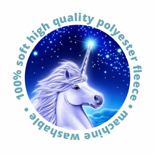 Dawhud Direct Unicorn Kingdom Beach Towel for Women, Girls, Kids, Men Perspective: left
