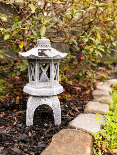 Solar japanese pagoda lantern clearance