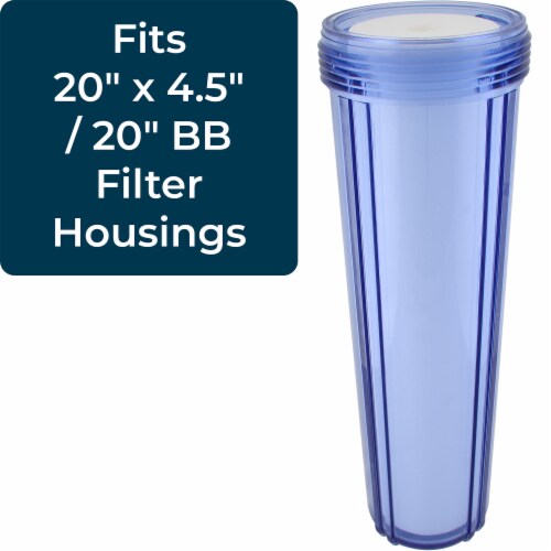 SpiroPure 20 x 4.5 Dual Gradient Polypropylene Water Filter, 1 Micron (6 Pack) Perspective: left