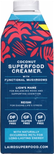 Laird Superfood® Plant-Based Liquid Vanilla Superfood Creamer® Perspective: left