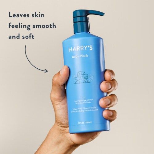 Harry's Stone Body Wash with Pump Perspective: left