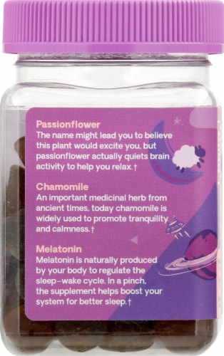 Hello Bello Melatonin and Botanicals Sleep Gummies Perspective: left
