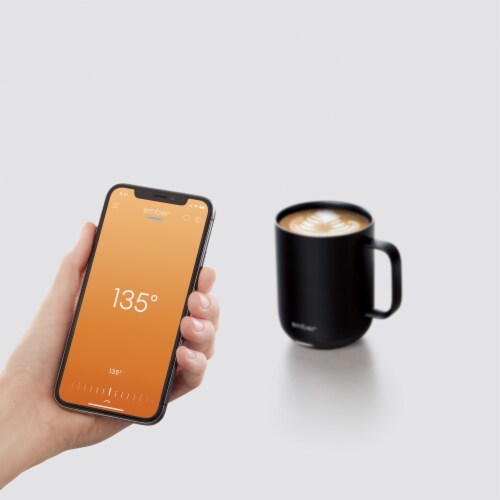 Ember Mug 2 10 Oz Temperature Control Smart Mug Black Perspective: left