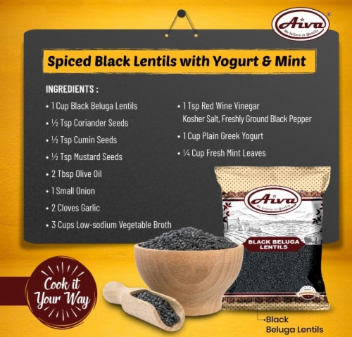 Aiva Black Beluga Lentils 4 lb Perspective: left