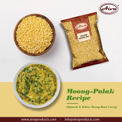 Aiva Moong Dal (Green Mung Bean Split and Washed) 4 lb Perspective: left
