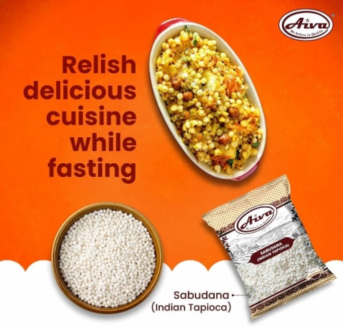 Aiva Sabudana (Indian Tapioca) 4 lb Perspective: left
