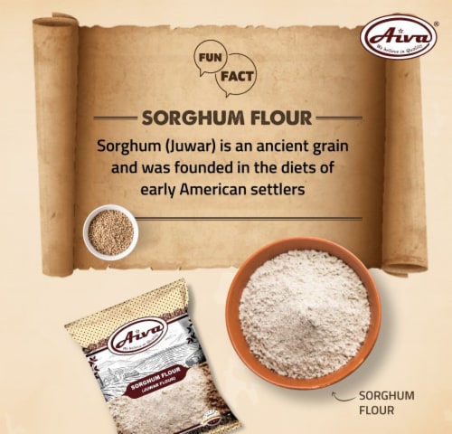 Aiva Juwar Flour (Sorghum Flour) 2 lb Perspective: left