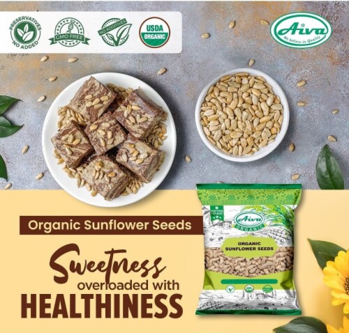 Aiva Organic Sunflower Seeds 7 oz Perspective: left