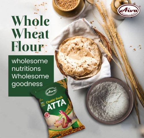 Aiva Whole Wheat Flour 4 lb Perspective: left