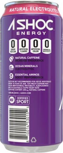 Adrenaline Shoc Acai Berry Smart Energy Drink Perspective: left