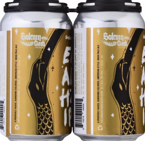 Solemn Oath Brewery End All Hazy IPA Perspective: left